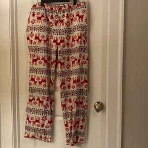 Hanna Andersson Holiday Print Pajama Pants - Size Large